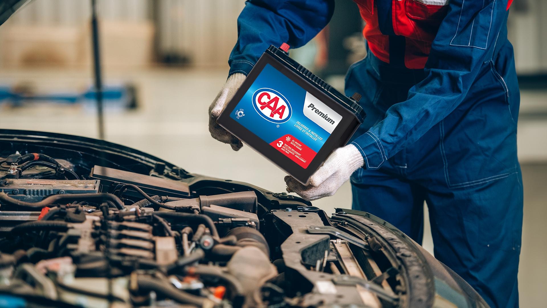 Garages dépositaires de la batterie CAA